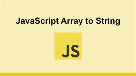 Javascript Array To String Sabe