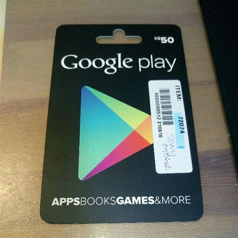 Google Play 50 Gift Card Tickets Vouchers Vouchers On Carousell