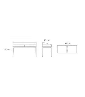 Escritorio Cl Sico Cuero Arion En Mbar Muebles