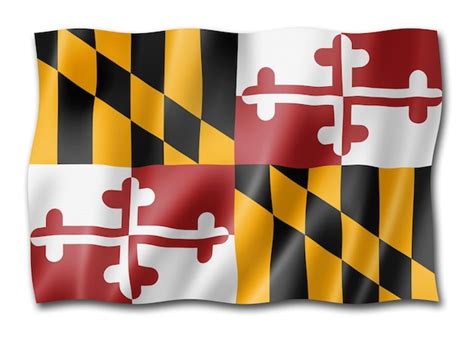 Premium Photo | Maryland flag usa