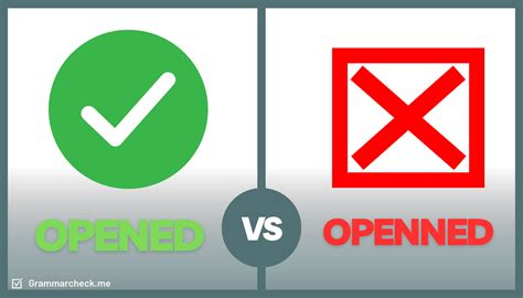 Openned Or Opened Correct Spelling Sentence Examples And More