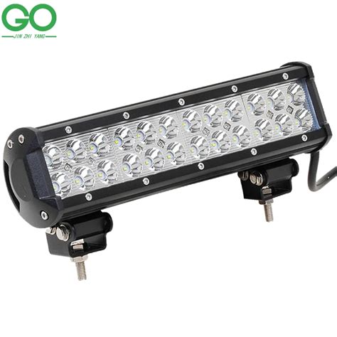 72W Cree LED Work Light Bar For Indicators Offroad Boat Car Tractor