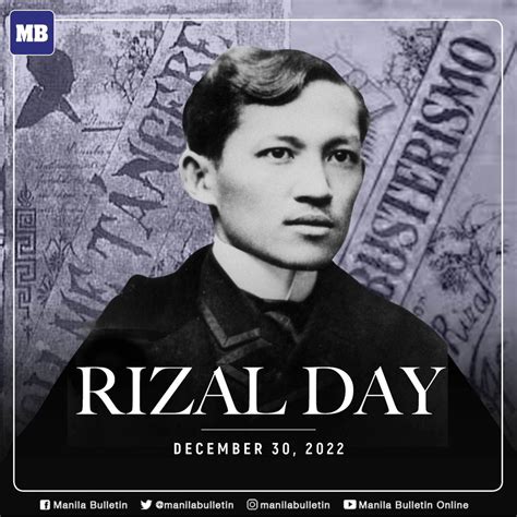 Today Dec 30 2022 We Commemorate The Rizal Day May We Always