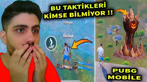 YENİ GİZLİ TAKTİKLER VE GİZLİ YERLER PUBG Mobile Rank Kasma