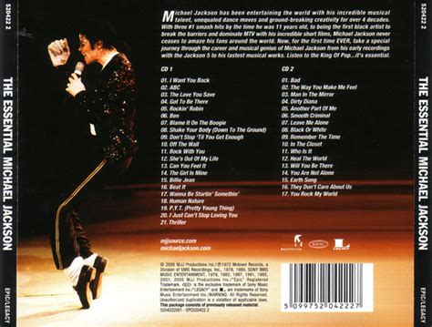 Release The Essential Michael Jackson By Michael Jackson Cover Art