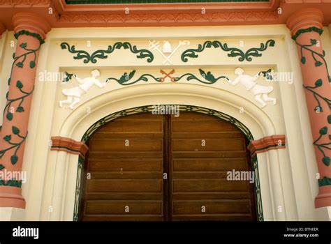 Entrance To The Restored Th Century Iglesia De San Matias Church In