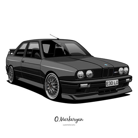 Bmw E30 M3 Vector - 800x800 Wallpaper - teahub.io