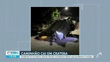 Cetv Edi O Caminh O Cai Em Cratera No Bairro Autran Nunes Em