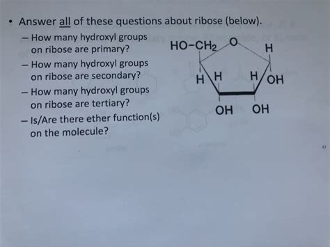 Solved Answer All Of These Questions About Ribose Below