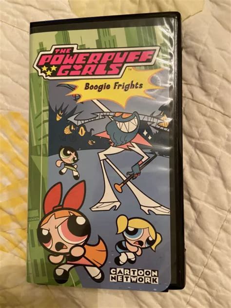 THE POWERPUFF GIRLS Cartoon Network Boogie Frights VHS 2001 Black