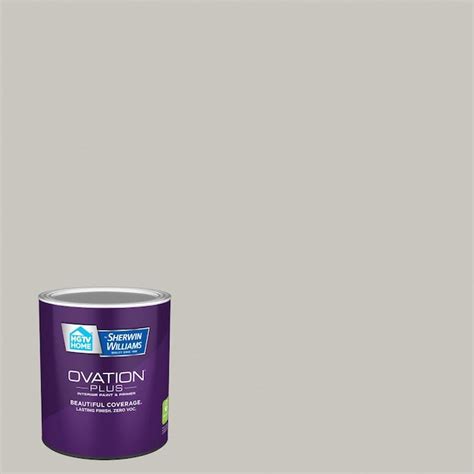 Hgtv Home By Sherwin Williams Ovation Plus Satin Repose Gray Hgsw3477 Latex Interior Paint