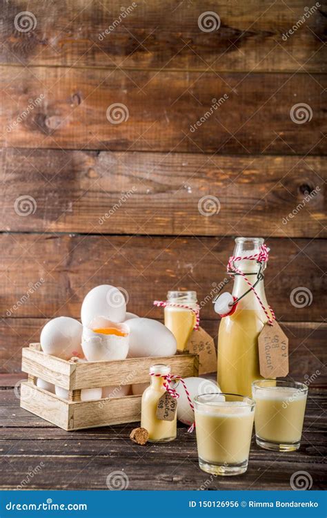 Homemade Egg Liquor Stock Photo Image Of Advocaat Homemade