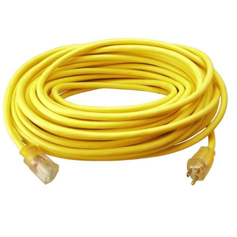 Extension Cord 50ft 12/3 Single-Yellow - BC Fasteners & Tools