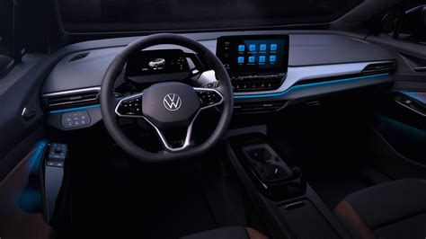 Vw Id 4 Electric Crossover Feel Good Lounge Interior Maximizes Space Simplifies Interface