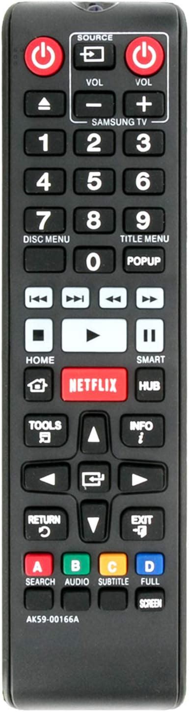 Amazon Universal Replacement Remote Control For Samsung Bd J