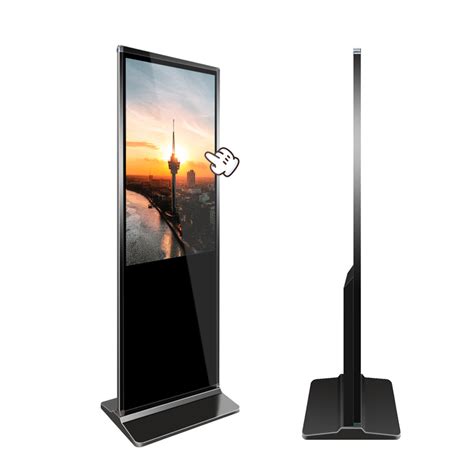 Inch Lcd Advertising Display Floor Fhd Standing Digital Signage