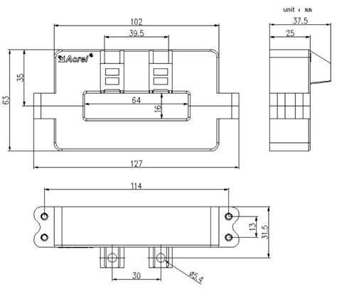 Ahkc K Split Core Hall Effect Current Transducer Buy Busbar Hall