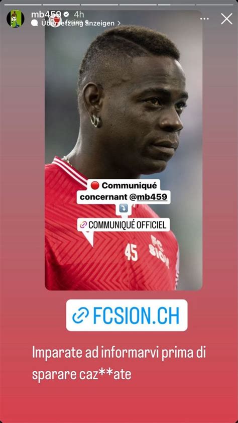 Fc Sion Torkel Video Von Balotelli Schadet Image Nau Ch