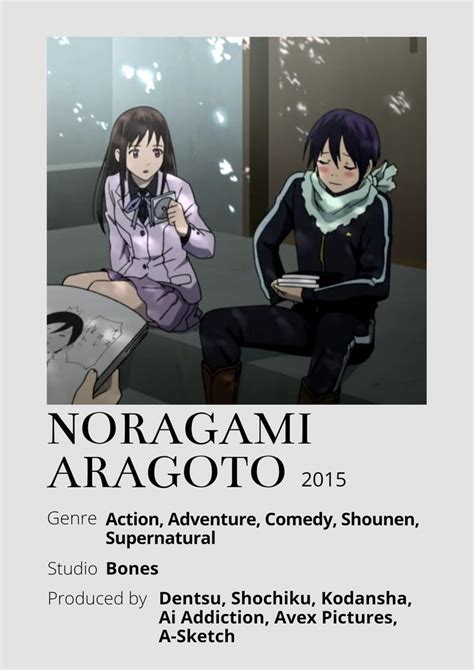 Noragami Aragoto Anime Minimalist Poster 😊 Information Taken From And Wikipedia