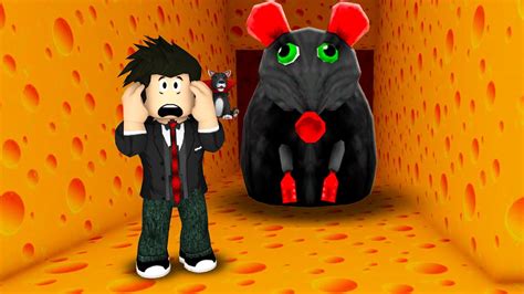 RATO COME QUEIJO VERDE Roblox Cheese Escape Horror YouTube