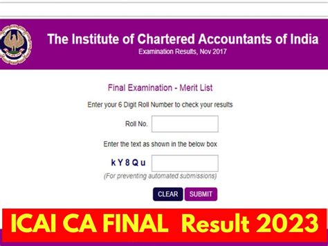 ICAI CA Foundation 2023 Result Check Icai Org Steps To Check ICAI CA