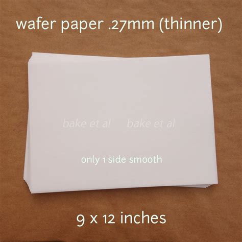 wafer paper – bake