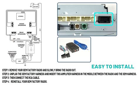 Amazon Nuith Add An Amplifier Subwoofer Adapter Fit For Select