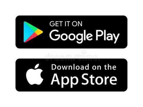 Google Play App Store Icons Simple Vector Filled Flat Google Play App