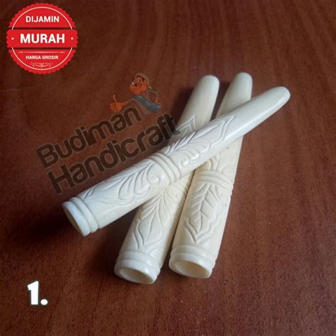 Jual Pipa Rokok Tulang Motif Ukir Ethnic Leaves No 1 Di Lapak Budiman