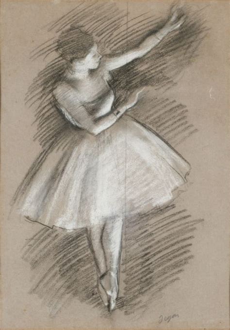 Danseuse En Blanc Estudio Para Dos Bailarinas En Escena Degas