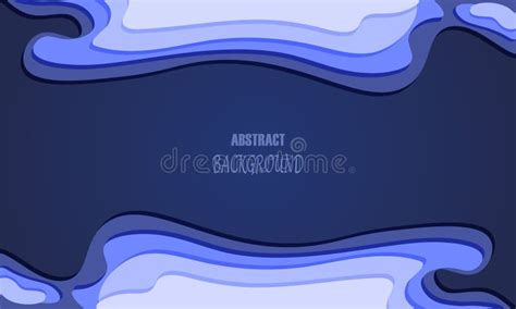 Abstract Blue and White Wave Background. Vector Illustration Stock ...