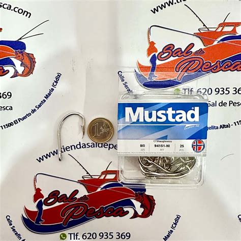 ANZUELOS MUSTAD O Shaughnessy Live Bait NICKEL MOD 94151NI NUM 8 0