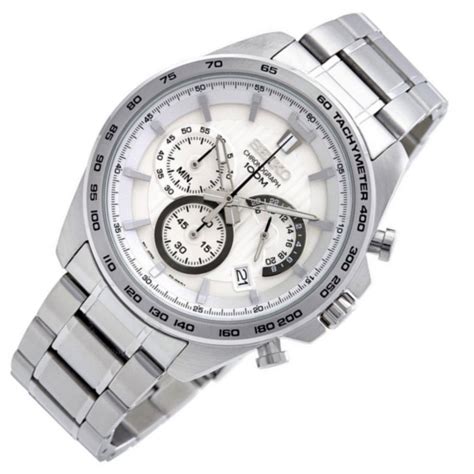 SEIKO SSB297 Neo Sports Tachymeter White Dial Chronospride