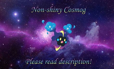 Cosmog shiny-locked 6IV Pokemon S/M US/UM Sword/shield - Etsy