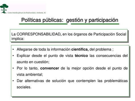 PPT Políticas Públicas Ambientales y Participación Social PowerPoint