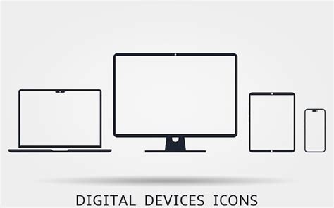 Conjunto De Dispositivos Digitales De Dise O Web Receptivo Vector Premium