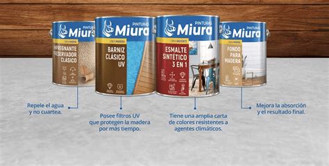 Miura Pinturas Una Gama De Soluciones Para Superficies De Madera