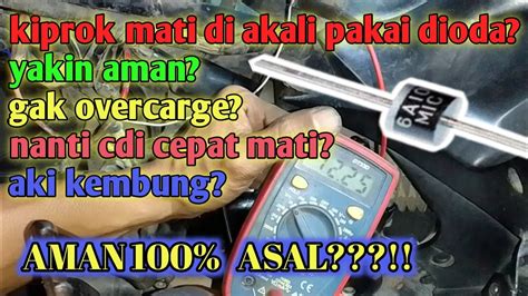 Mencoba Kesaktian Dioda Pada Kiprok Motor Mati Yakin Aman⁉️yudimotor Youtube