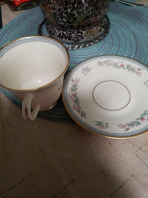 Lenox China USA Footed Cup Saucer Sets Serenade Cosmopolitan