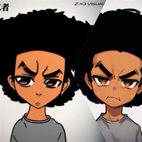 My Huey Freeman/ AI Art Huey Freeman by Z-X3-DIGITAL on DeviantArt