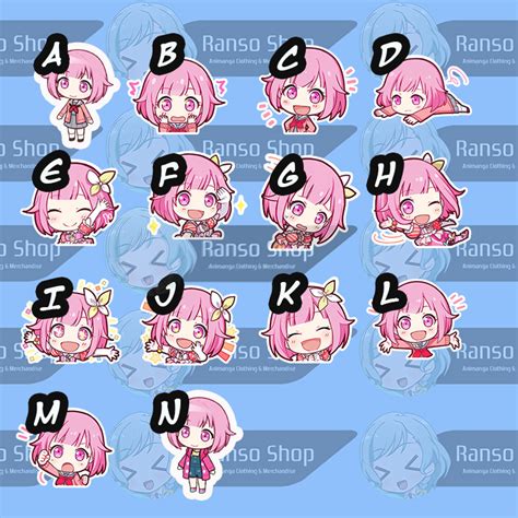 Jual Sticker Project Sekai Emu Chibi Stiker Vinyl Satuan Otori Emu