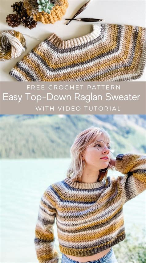 Easy Crochet Top Down Sweater Free Pattern At Roberta Walters Blog