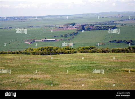 Chalk Landscape South Downs Stock Photo Alamy