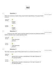 Bus Quiz Quiz Question Out Of Points When Tax Revenue