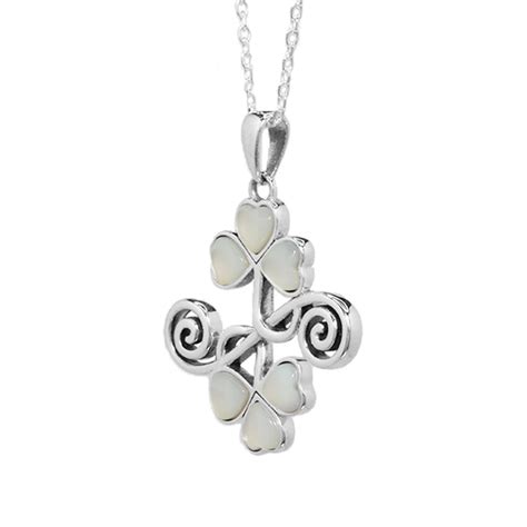 Celtic Irish Pendant and Necklace - Connemara Marble