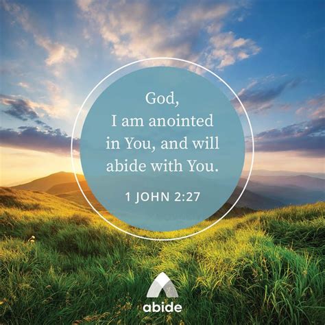 The Anointing Of Christ 1 John 227 Abide Bible Verse Pictures 1 John Christian Verses