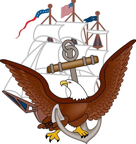 United States Navy Anchor Constitution Eagle Insignia By Abbeyz71