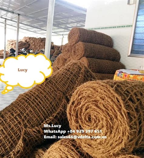 Eco Friendly Coconut Coir Fiber Coir Fiber Nets For Road Paving High