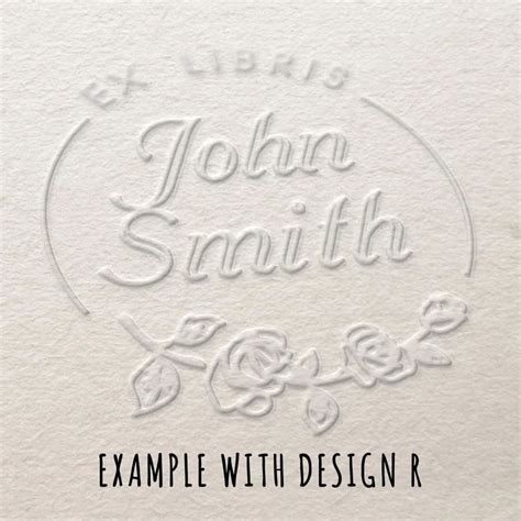 Library Book Embossing Stamp Custom Logo Embosser Samp Ex Libris