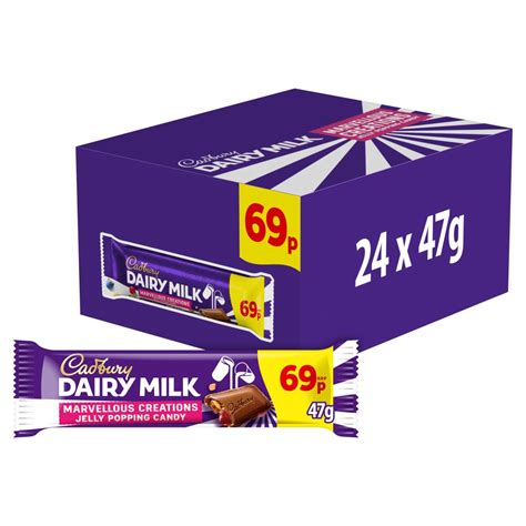 Cadbury Dairy Milk Marvellous Creations Jelly Popping Chocolate Bar 69p